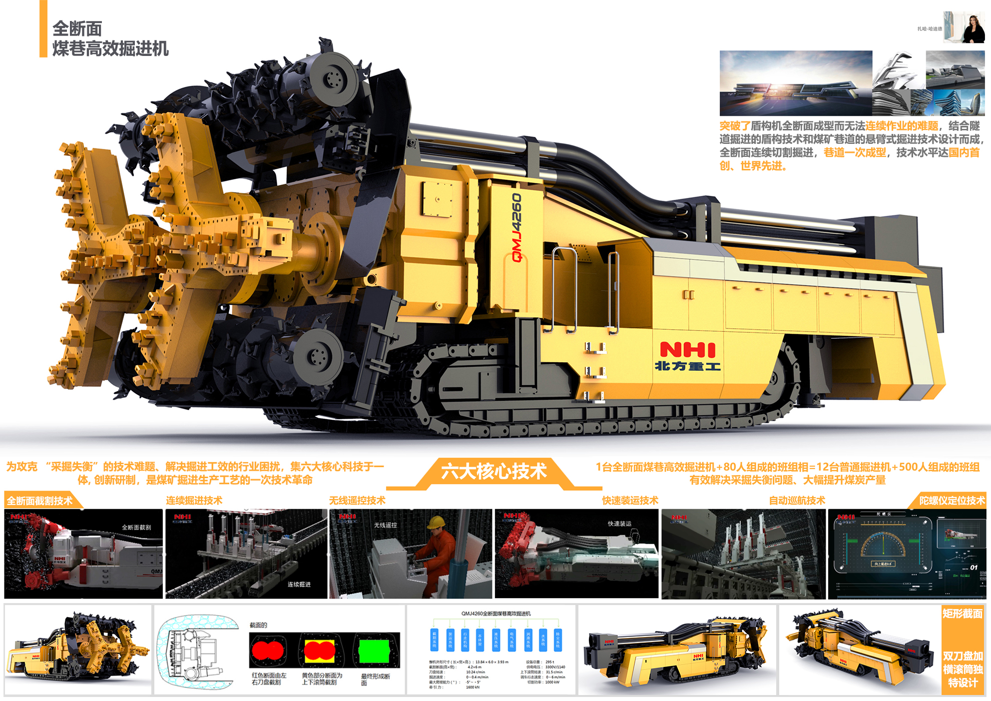 全断面煤巷高效掘进机