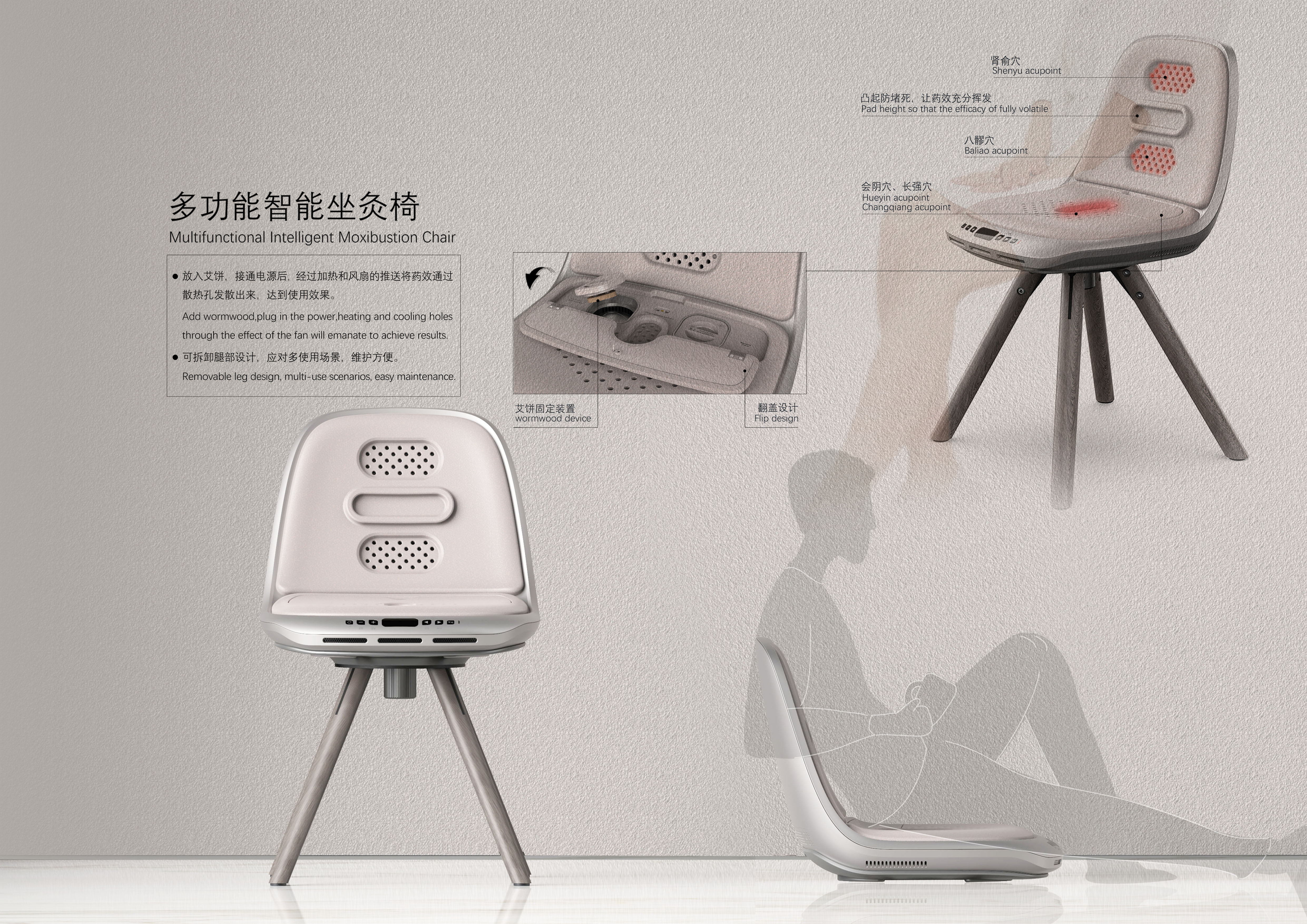 多功能智能坐灸椅