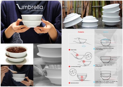 Umbrella-A considerate bowl